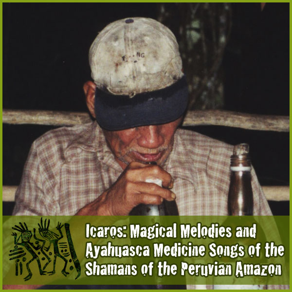 Don Ruperto whispering an icaro to the Ayahuasca medicine at the beginning of the ceremony