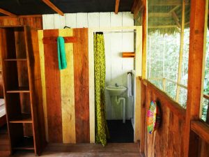 En-suite bathroom with shower in the bungalow