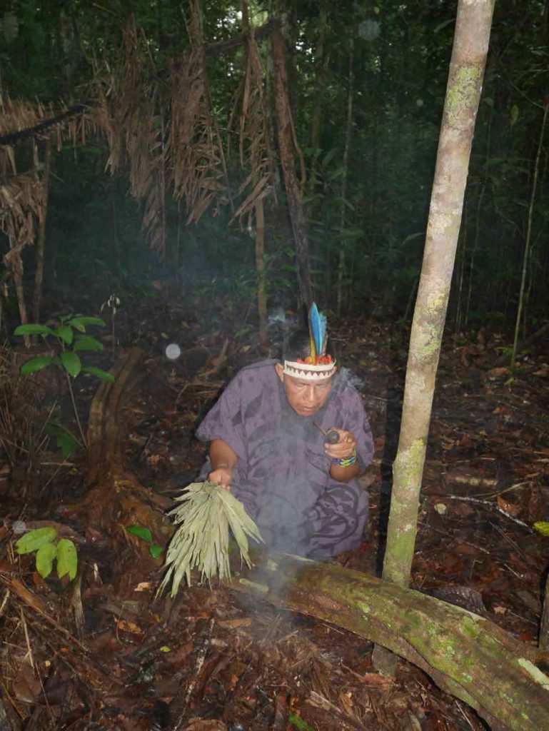 Suni ayahuasca ritual with Don Armando in the jungle surrounding our centre